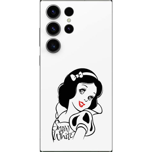 Disney Snow White Black and White Art Galaxy S25 Ultra Skin