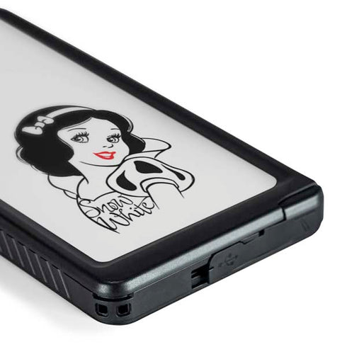 Disney Snow White Black and White Art Galaxy S24 Ultra Waterproof Case