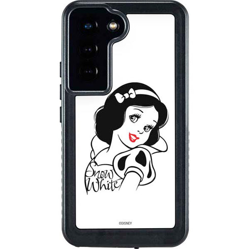 Disney Snow White Black and White Art Galaxy S24 Waterproof Case