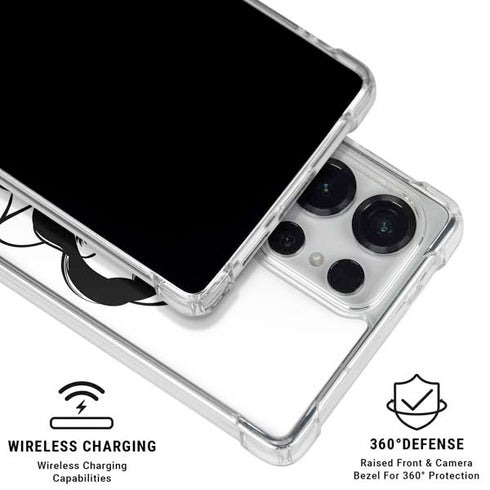 Disney Snow White Black and White Art Galaxy S25 Ultra Clear Case