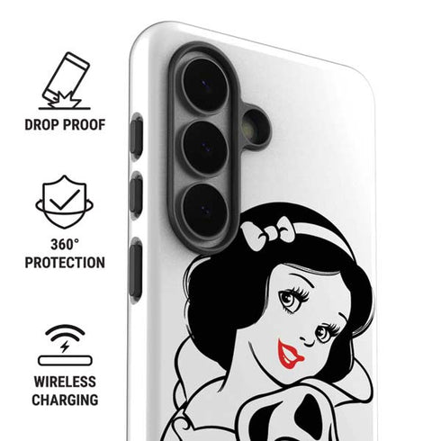 Disney Snow White Black and White Art Galaxy S26 Impact Case