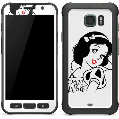 Disney Snow White Black and White Art Galaxy S7 Active Skin