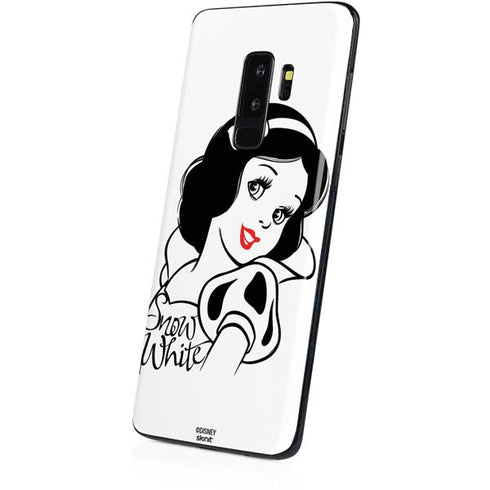 Disney Snow White Black and White Art Galaxy S9 Plus Skin