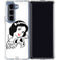 Disney Snow White Black and White Art Galaxy Z Fold5 5G Clear Case