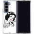 Disney Snow White Black and White Art Galaxy Z Fold5 5G Clear Case