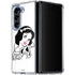 Disney Snow White Black and White Art Galaxy Z Fold5 5G Clear Case