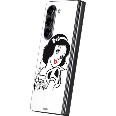 Disney Snow White Black and White Art Galaxy Z Fold5 5G Skin