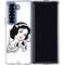 Disney Snow White Black and White Art Galaxy Z Fold6 Clear Case