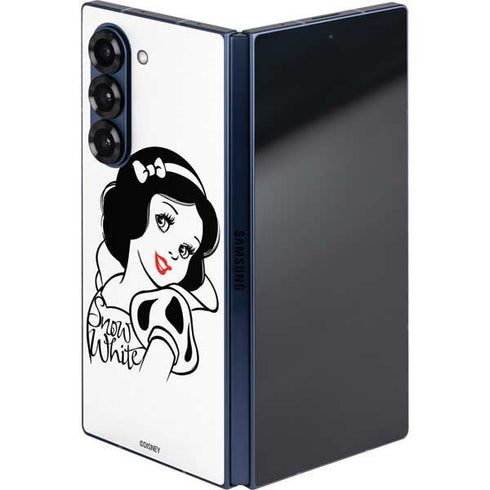 Disney Snow White Black and White Art Galaxy Z Fold6 Skin