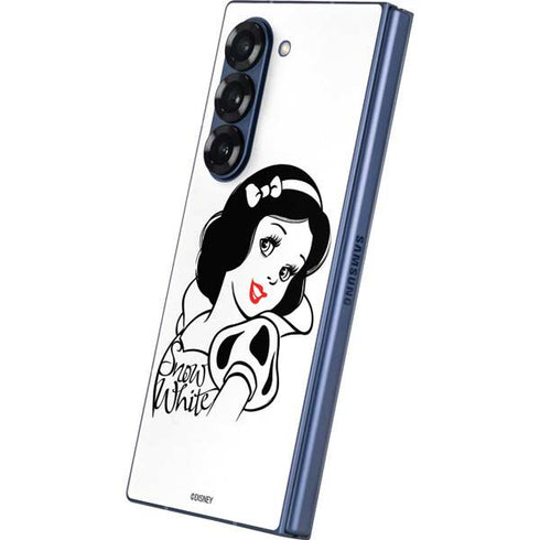Disney Snow White Black and White Art Galaxy Z Fold6 Skin