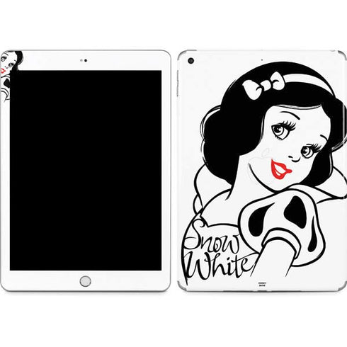 Disney Snow White Black and White Art Apple iPad Skin