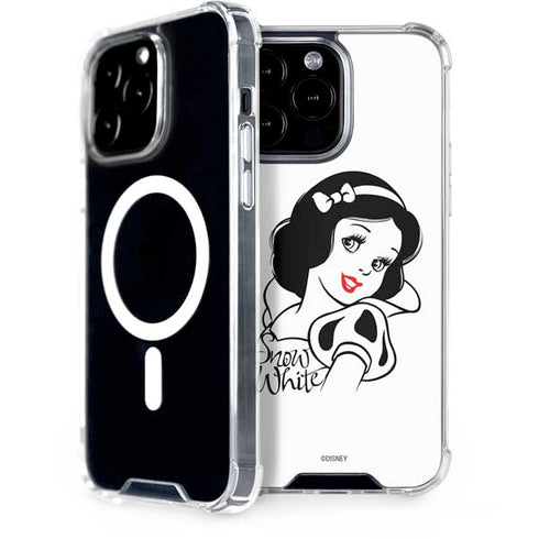 Disney Snow White Black and White Art iPhone Cases