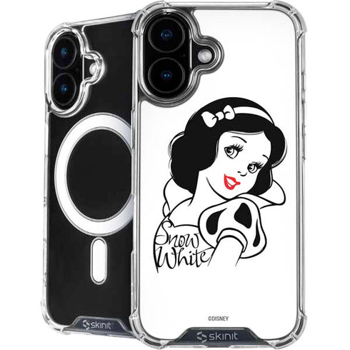 Disney Snow White Black and White Art iPhone 16 MagSafe Case