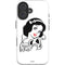 Disney Snow White Black and White Art iPhone 16 Plus Impact Case