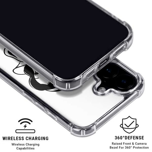 Disney Snow White Black and White Art iPhone 16 Plus MagSafe Case