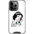 Disney Snow White Black and White Art iPhone 16 Pro Clear Case