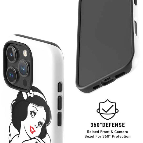Disney Snow White Black and White Art iPhone 16 Pro Magsafe Impact Case