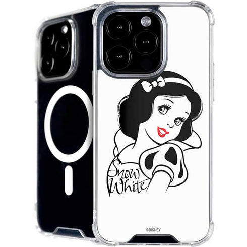Disney Snow White Black and White Art iPhone 16 Pro Max MagSafe Case
