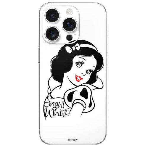 Disney Snow White Black and White Art iPhone 16 Pro Skin
