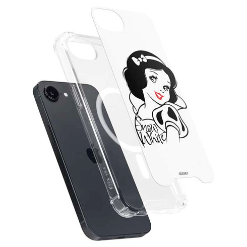 Disney Snow White Black and White Art iPhone 16e MagSafe Case