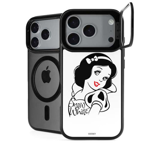 Disney Snow White Black and White Art iPhone 18 Pro Max Kickstand Case