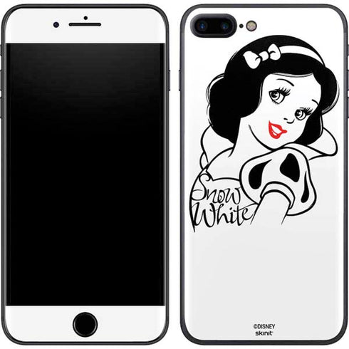 Disney Snow White Black and White Art iPhone 8 Plus Skin