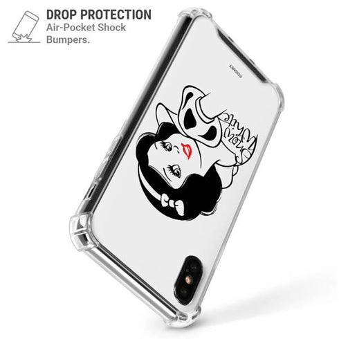 Disney Snow White Black and White Art iPhone X/XS Clear Case