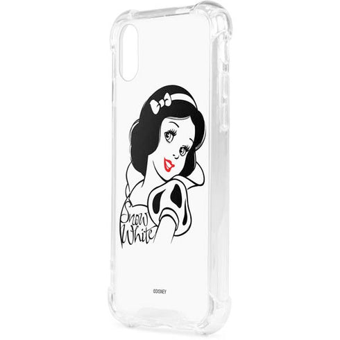 Disney Snow White Black and White Art iPhone XS Clear Case