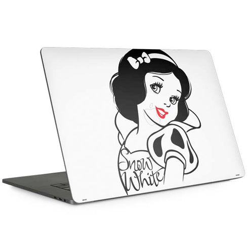 Disney Snow White Black and White Art MacBook Skins