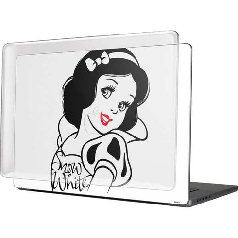 Disney Snow White Black and White Art MacBook Cases