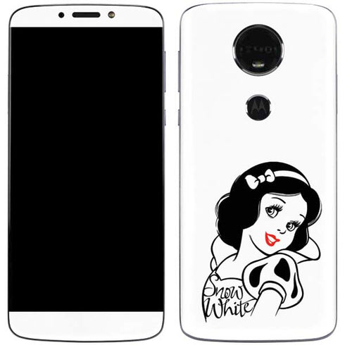 Disney Snow White Black and White Art Moto E5 Plus Skin