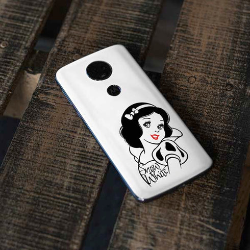 Disney Snow White Black and White Art Moto E5 Plus Skin