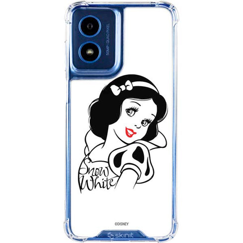 Disney Snow White Black and White Art Moto G 5G (2024) Clear Case
