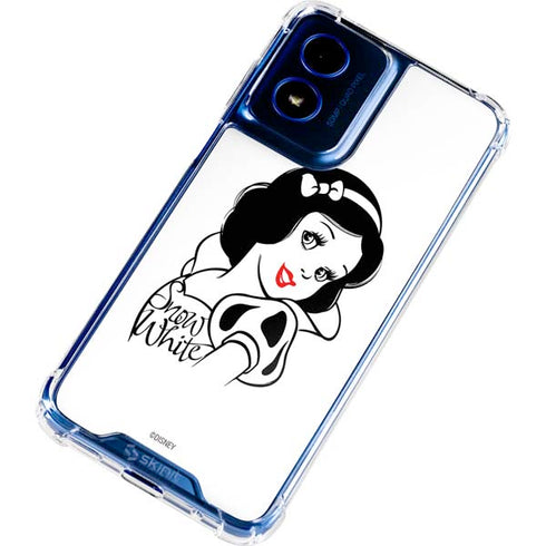 Disney Snow White Black and White Art Moto G Play 4G (2024) Clear Case