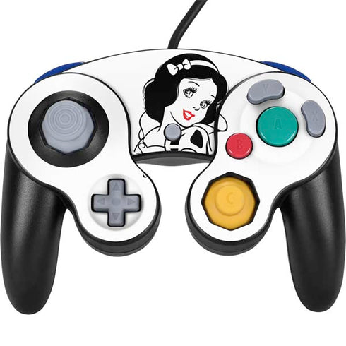 Disney Snow White Black and White Art Nintendo GameCube Controller Skin