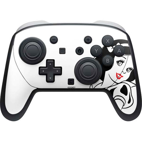 Disney Snow White Black and White Art Nintendo Switch 2 (2025) Pro Controller Skin