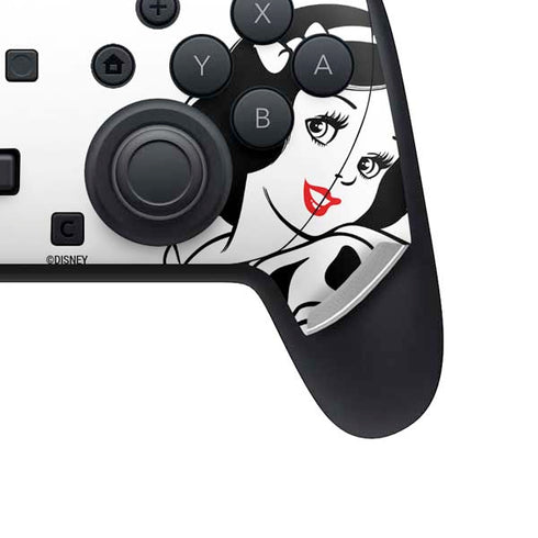 Disney Snow White Black and White Art Nintendo Switch 2 (2025) Pro Controller Skin