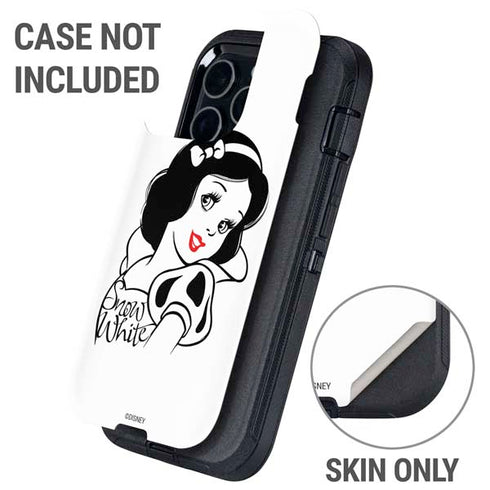 Disney Snow White Black and White Art Otterbox Defender iPhone Skin
