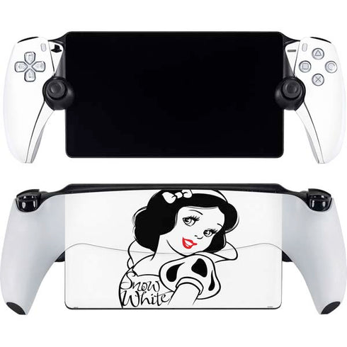 Disney Snow White Black and White Art PlayStation Portal Remote Player Skin