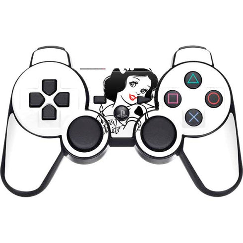 Disney Snow White Black and White Art PS3 Dual Shock wireless controller Skin