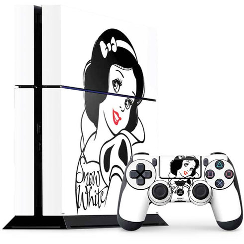 Disney Snow White Black and White Art PlayStation PS4 Skins