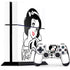 Disney Snow White Black and White Art PS4 Console and Controller Bundle Skin