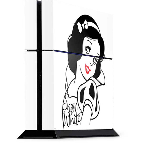 Disney Snow White Black and White Art PS4 Console Skin