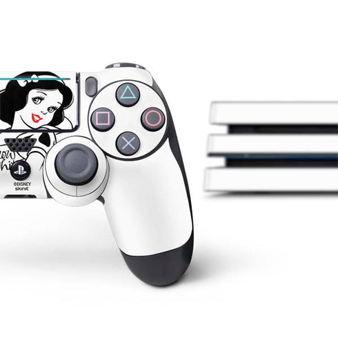 Disney Snow White Black and White Art PS4 Pro Bundle Skin
