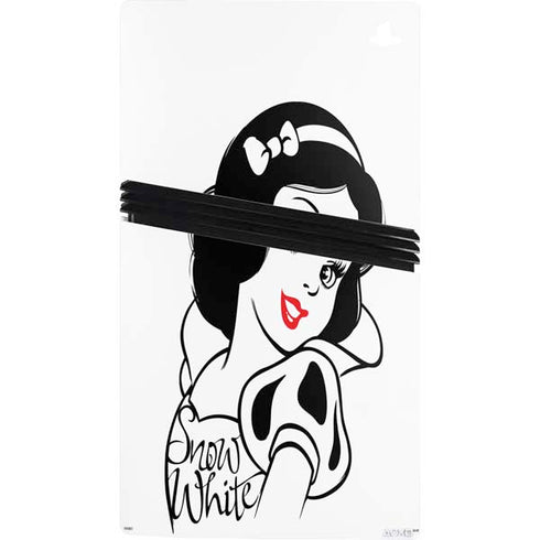 Disney Snow White Black and White Art PS5 Pro Console Skin