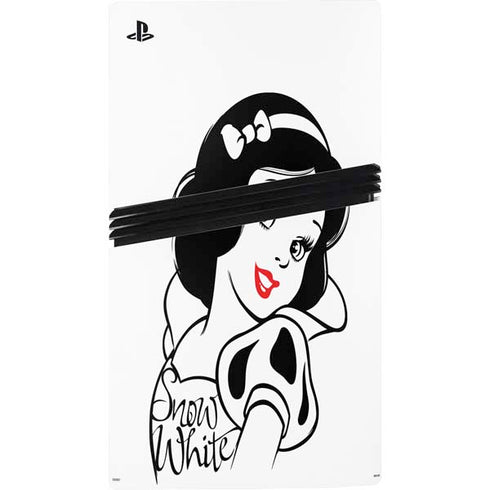 Disney Snow White Black and White Art PS5 Pro Disk Bundle Skin