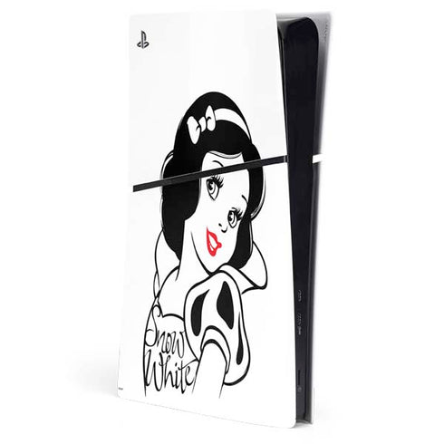 Disney Snow White Black and White Art PlayStation PS5 Skins