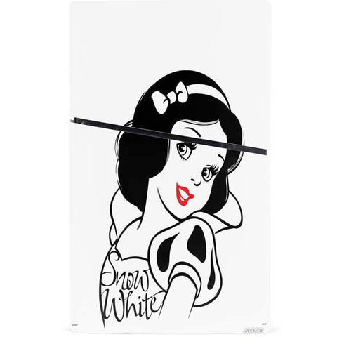 Disney Snow White Black and White Art PS5 Slim Digital Edition Console Skin