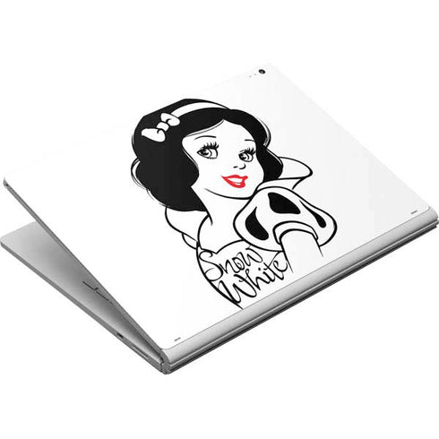 Disney Snow White Black and White Art Surface Book Skin