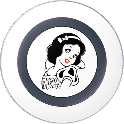 Disney Snow White Black and White Art Wireless Charger Skin